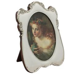 Sterling Silver Photograph Frame, Antique Edwardian 2