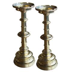 Pair of Antique Flemish Candlesticks