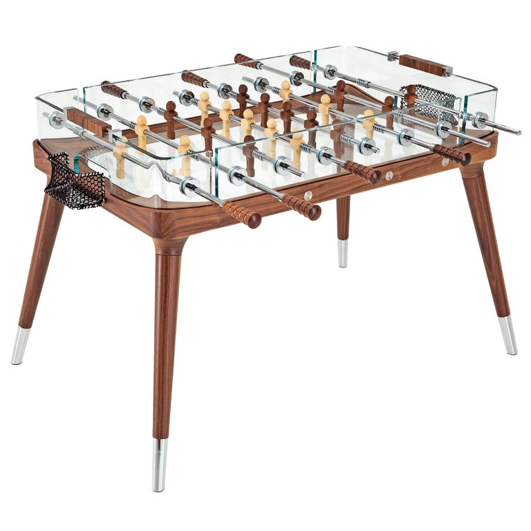 90° Minuto Foosball Table by Teckell in Walnut For Sale