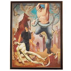 "Lamentation of Spain," Masterpiece of Anti-Fascism, Surrealism by Shaffer