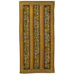 Antique French Textile Needlepoint Panel 2