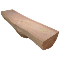 Single Teak Wood Log Bench or Coffee Table 2