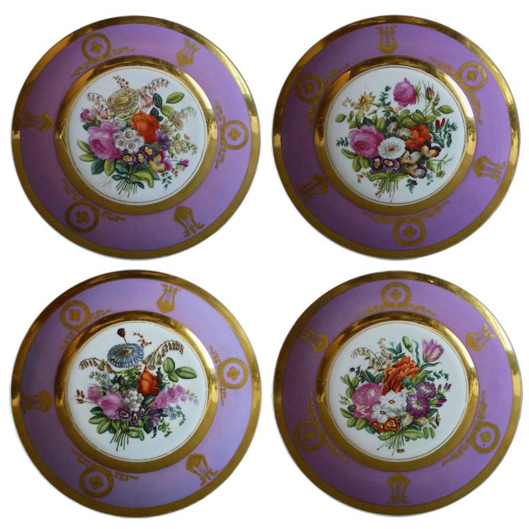 Set of Four "Popov" Dessert Plates For Sale at 1stDibs