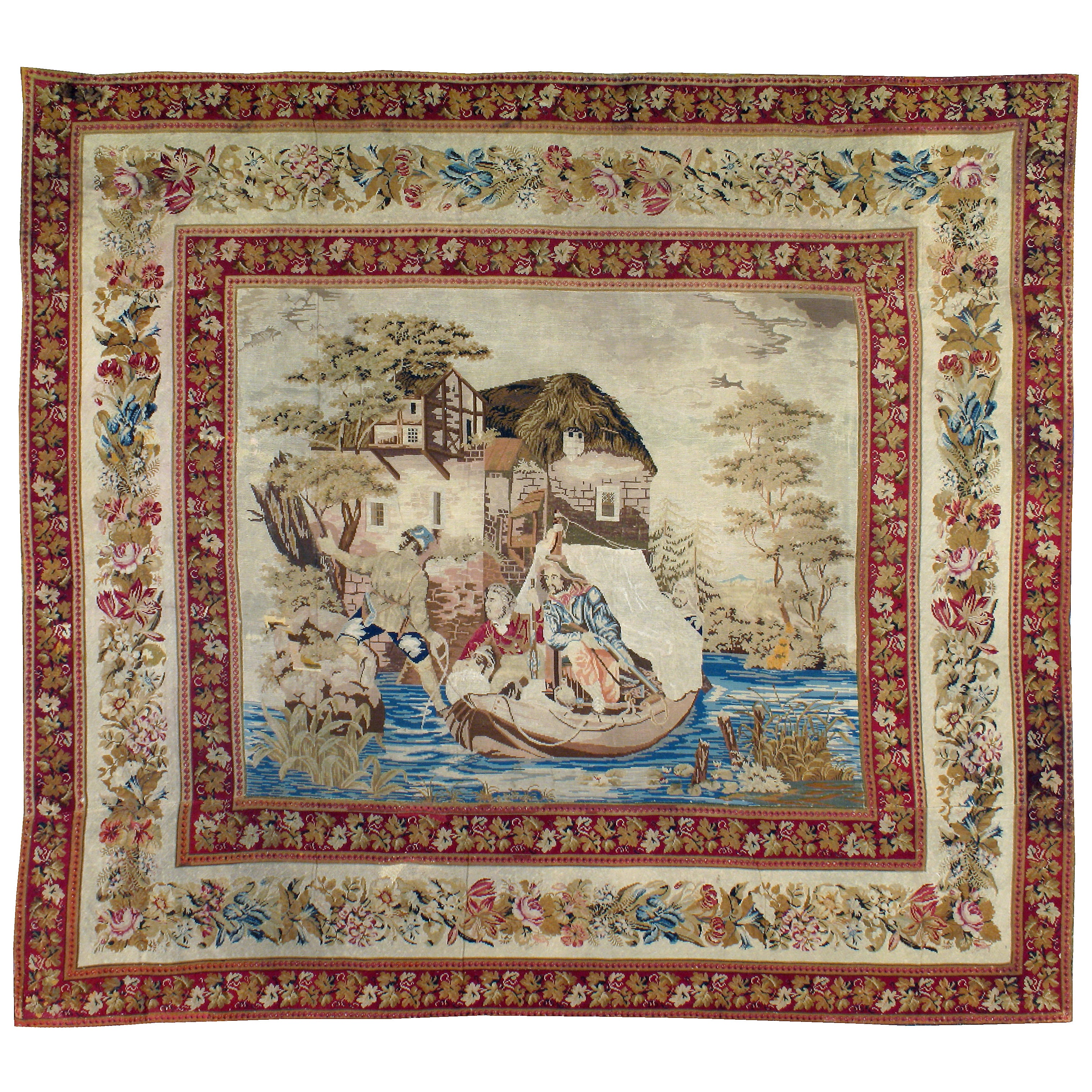 Antique Gobelins Tapestry For Sale at 1stDibs
