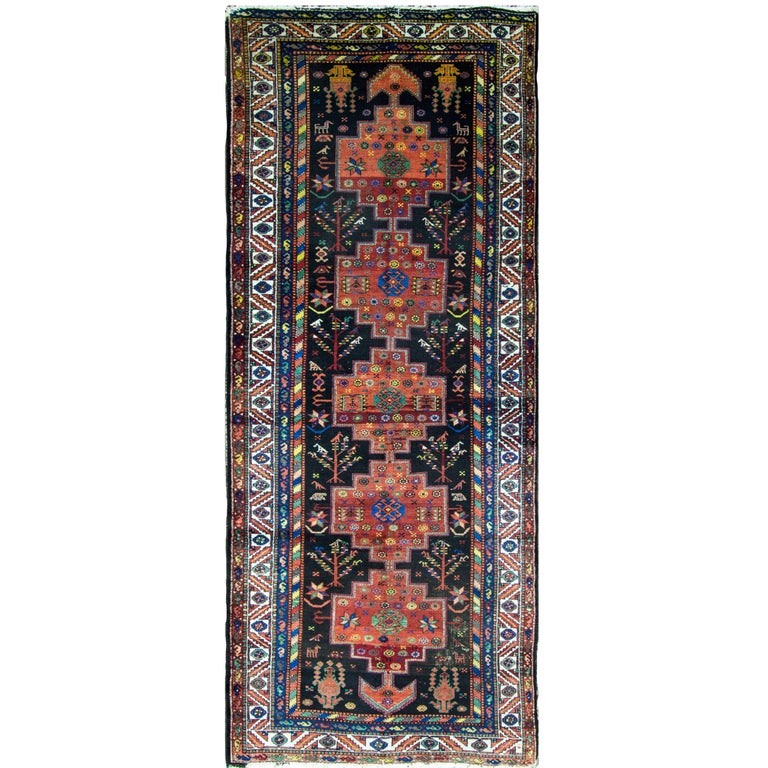 Antique Persian Bakhtiari, Gallery size Runner For Sale at 1stDibs
