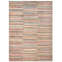 Antique American Large Rag Rug 1