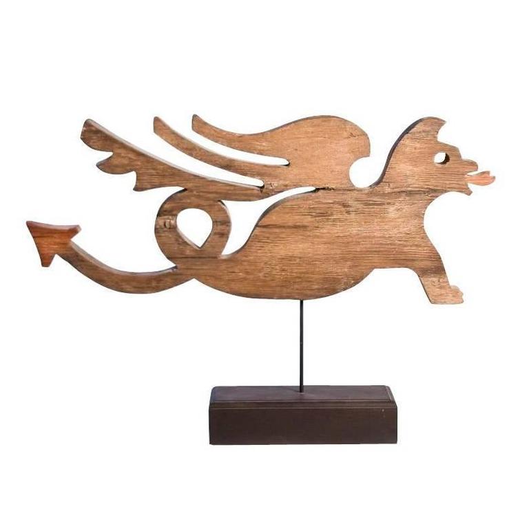 Unique Pine Griffin Weathervane For Sale at 1stDibs