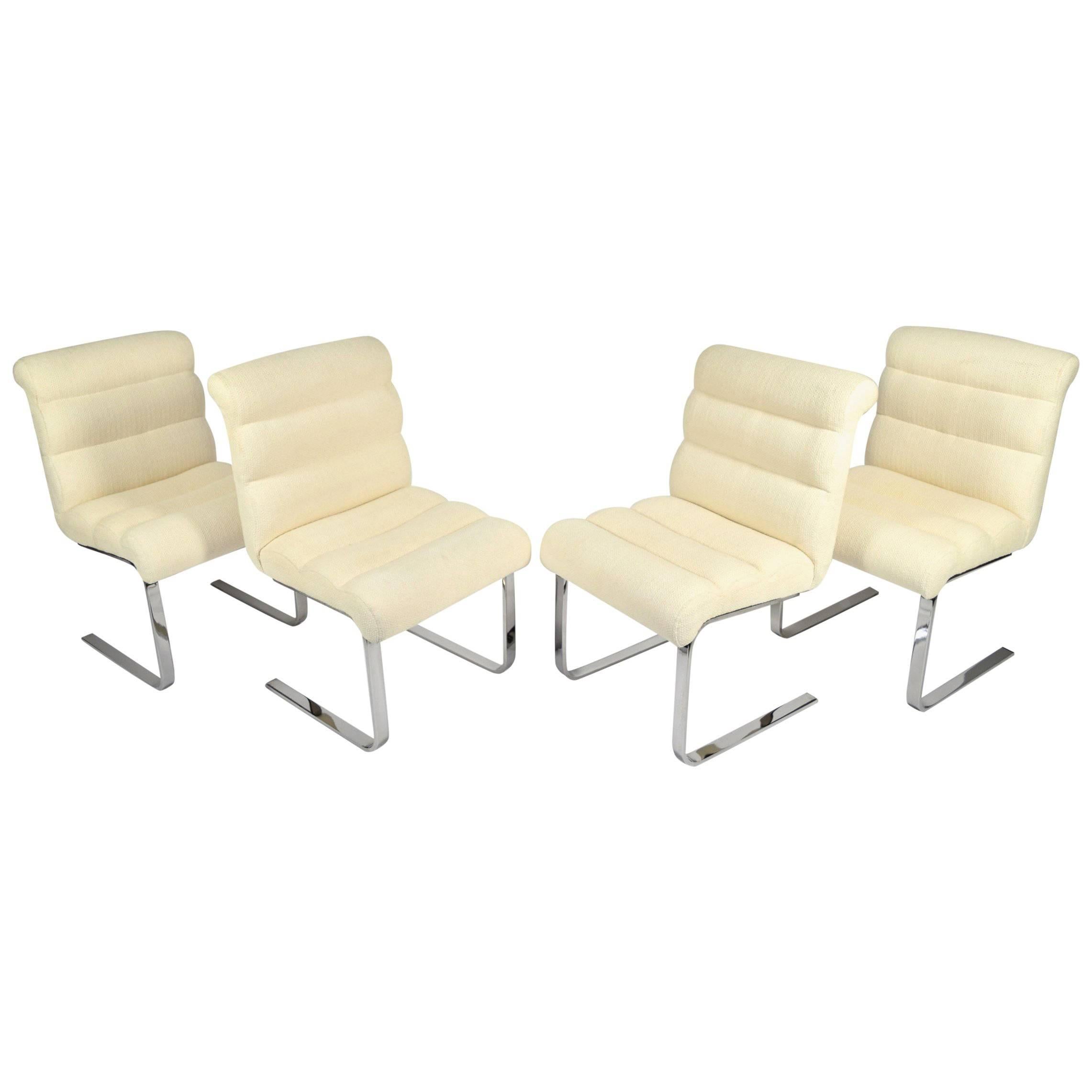 Set of Four "Lugano" Chairs by Mariani for Pace