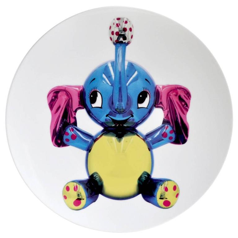 Elephant Plate by Jeff Koons For Sale at 1stdibs