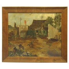 Victor Basinet Painting of Old California