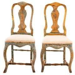 Pair of Gustavian Chairs from the 18th Century