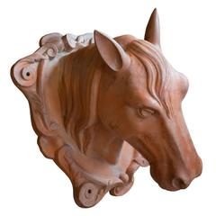 Large English Terracotta Horse Head