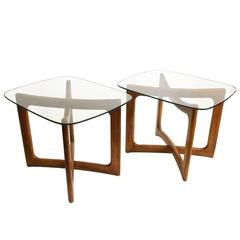 Pair of "X" Side Tables by Adrian Pearsall