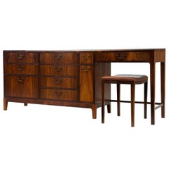 1960s Danish Design Rosewood Dressing Sideboard by Frode Holm