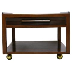 Excellent Edward Wormley for Dunbar End Table on Brass Casters 8