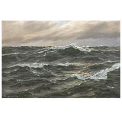 'Crashing Waves' Original Oil Painting by Patrick von Kalckreuth