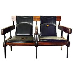 Used Auditorium Chairs Designed by Sergio Rodrigues, Brazil, 1965