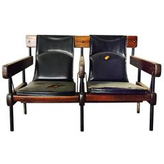 Vintage Auditorium Chairs Designed by Sergio Rodrigues, Brazil, 1965