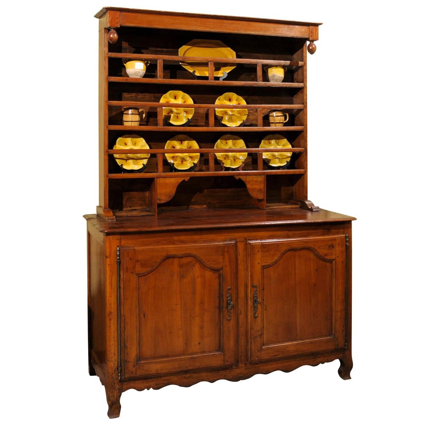 19th Century French Vaisselier in Cherry, circa 1880 For Sale