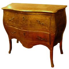 Antique Dresser Decorated with Gold