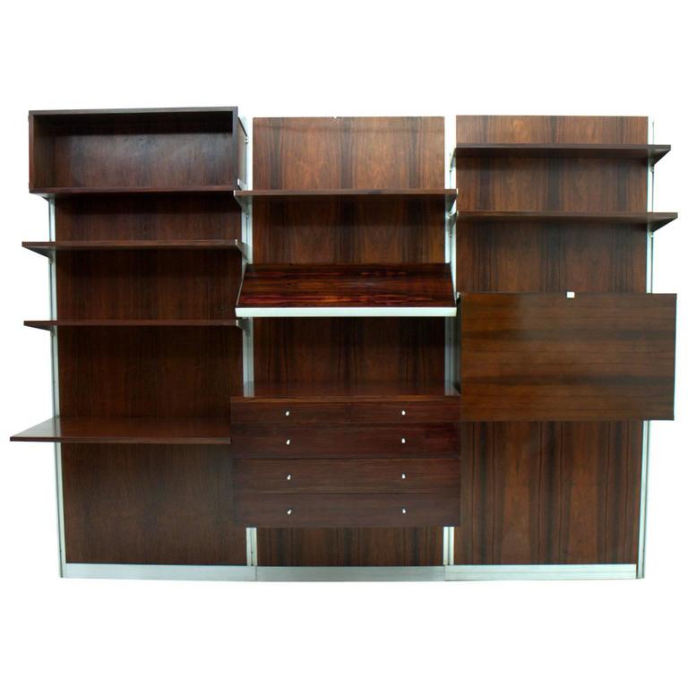 Rare George Nelson Cps Panel System Rosewood Shelf Herman Miller 1967