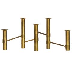 Tapio Wirkkala Modular Candleholder in Bronze, Model TW 432 1