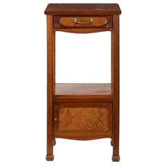 Art Nouveau Marble-Top Side Table, France, circa 1910