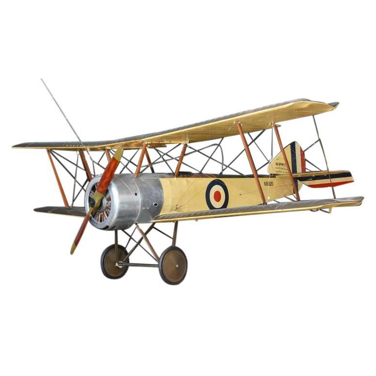 1950s Hand-Built WWI Sopwith Airplane Model For Sale