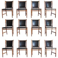 Set of 12 Jacob Kjaer Dining Chairs, Denmark, 1956