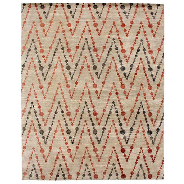 Hand-Knotted Stark Rug For Sale at 1stDibs