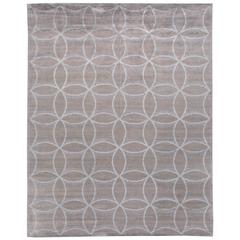 Hand-Knotted Stark Rug