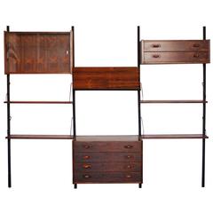 Danish Rosewood Cado Style PS Wall Unit by Peter Sorensen for Randers