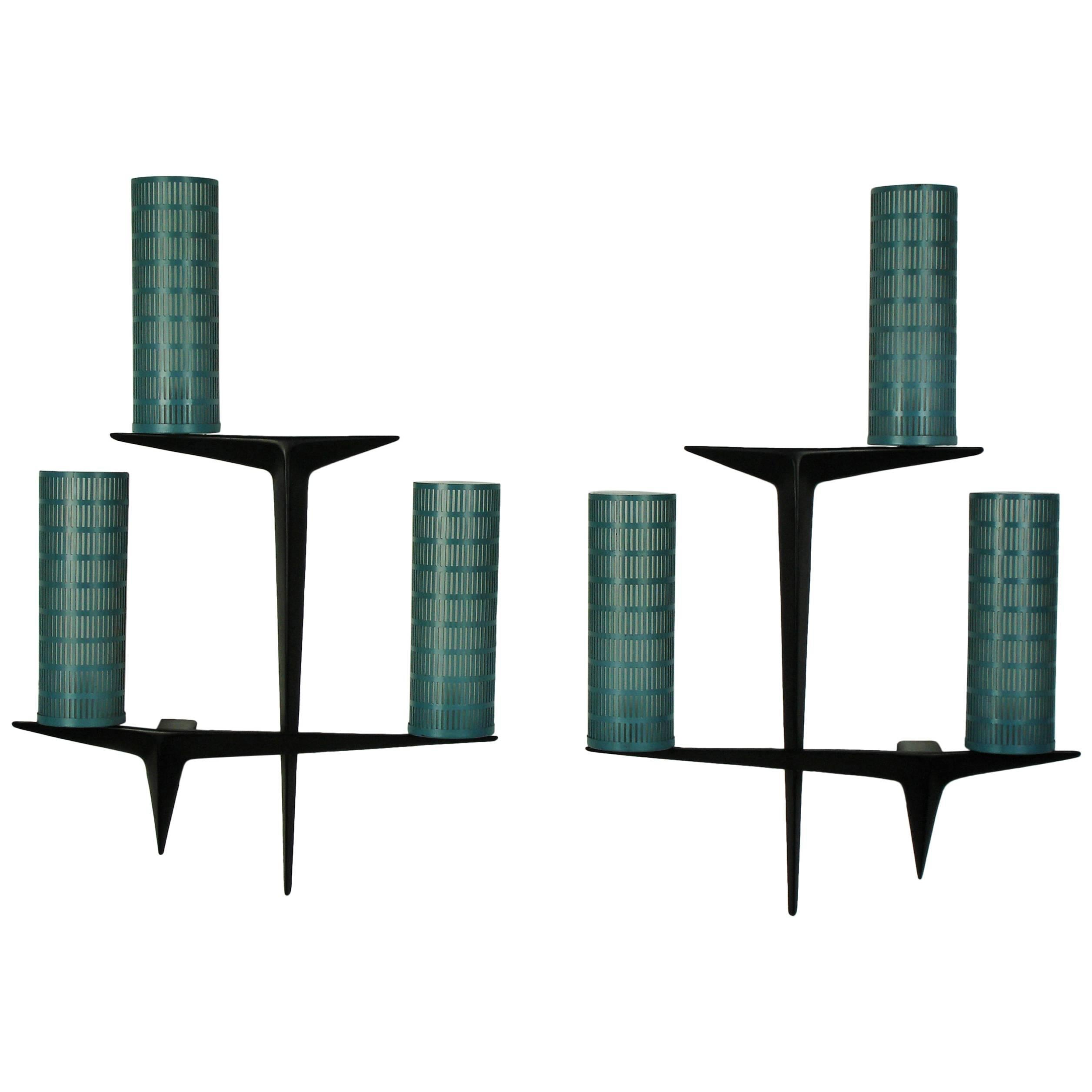 Two sconces by Arlus For Sale