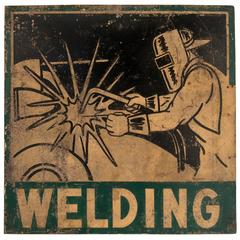 Vintage Welding Trade Sign