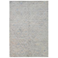 Hand-Knotted Stark Rug