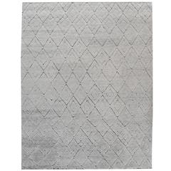 Hand-Knotted Moroccan Stark Rug