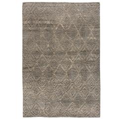Hand-Knotted Moroccan Stark Rug