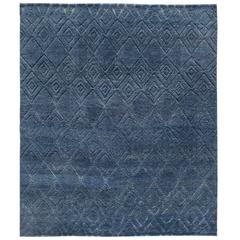 Hand-Knotted Moroccan Stark Rug