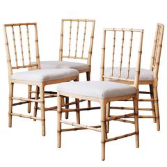 Set of Four 19th Century Gustavian Dinning Chairs