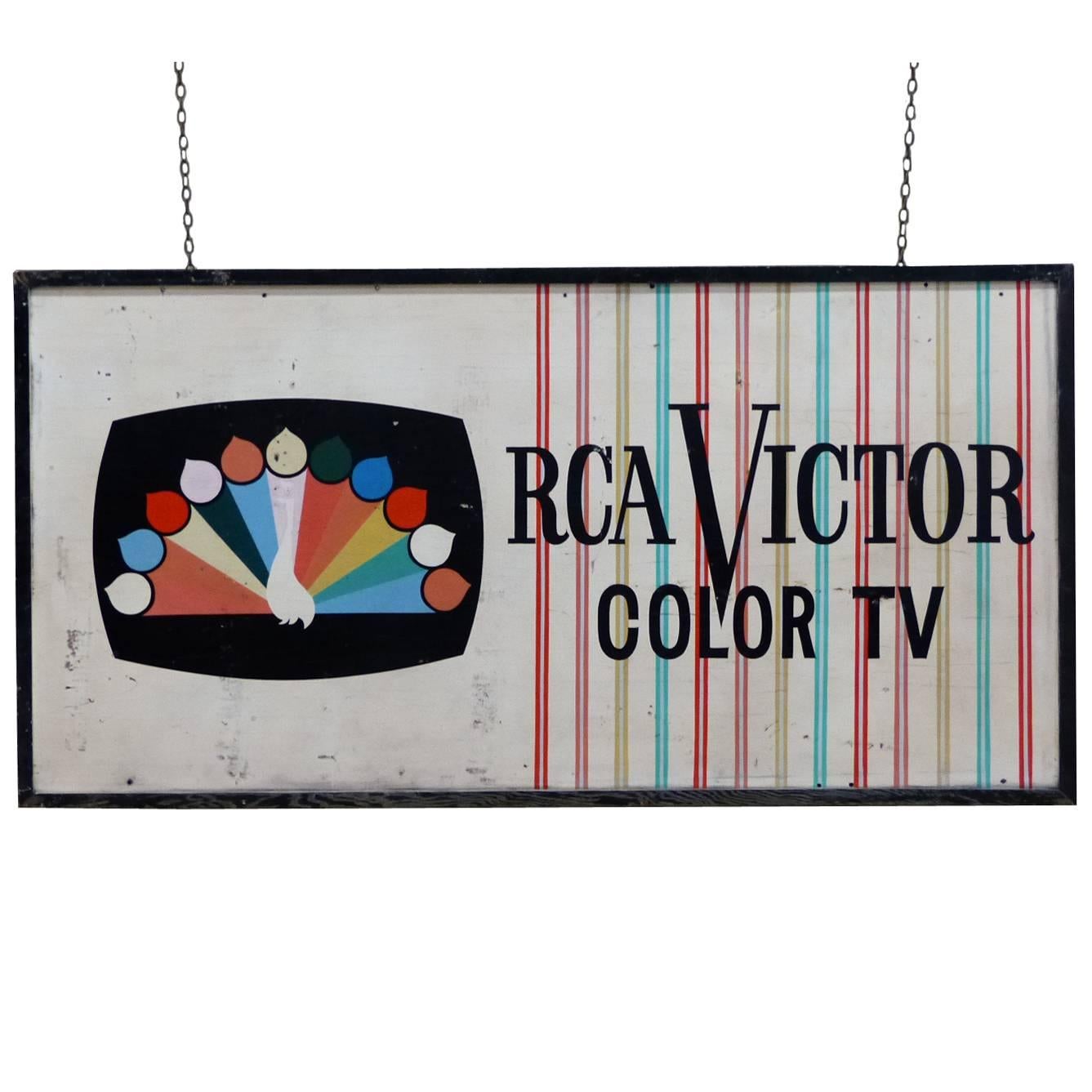Vintage Wooden RCA Sign