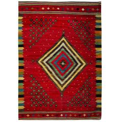 Kilim rug - central medallion