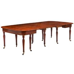 Antique Campaign Imperial Dining Table by Butler