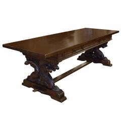 Heavily Carved Table from Italy 10