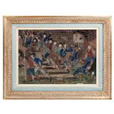 French Revolution Rolled Paper Picture of the Storming of the Bastille