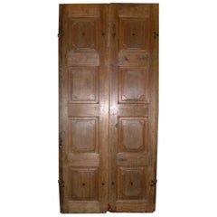 Antique Walnut Double Entry Door