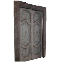 Antique Lacquered Double Door 8