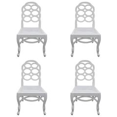 Set of Four 20th Century Loop Chairs in the Style of Frances Elkin 6