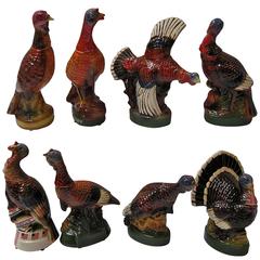 Set of Eight Large Wild Turkey Decanters 7