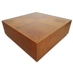 Unique Square Coffee Table on Casters 7
