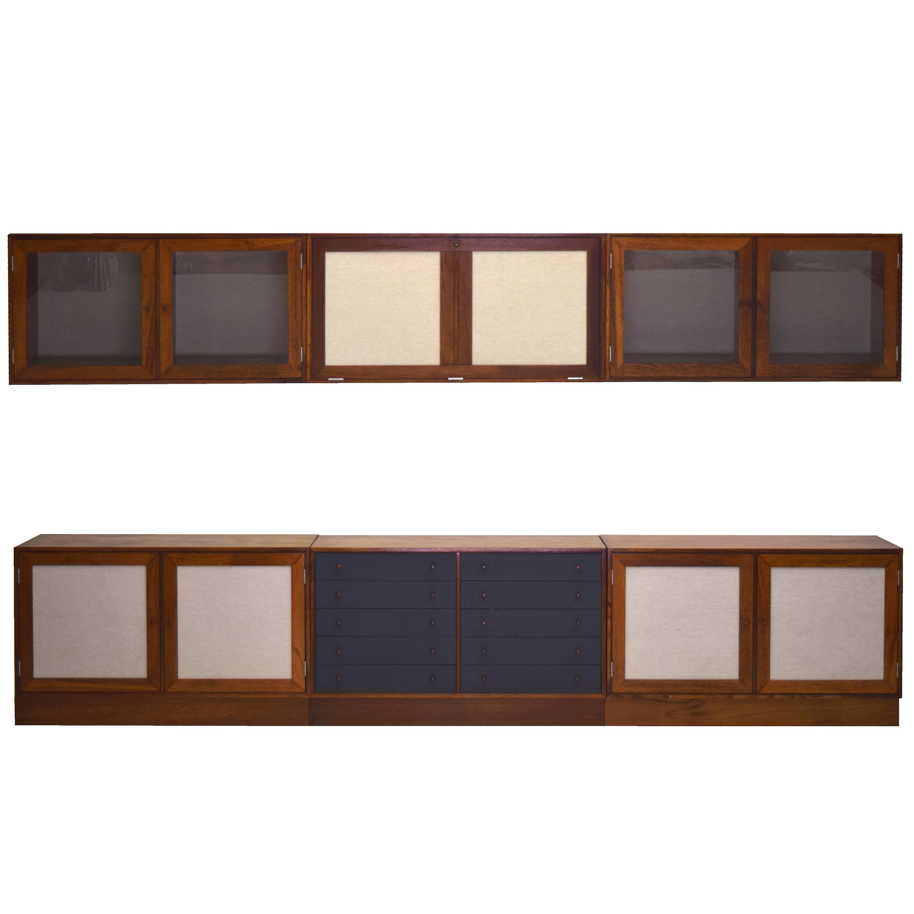 Danish Modern Wall Unit Shelves System by Johnny Sorensen and Rud Thygesen